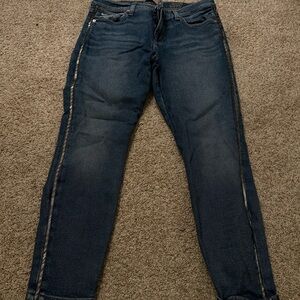 Seven for all mankind beaded denim jeans